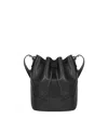 Hyer Goods Luxe Cinch Bucket Bag In Black