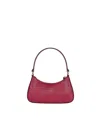 Hyer Goods Luxe Mini Shoulder Bag In Cherry Red Lizard