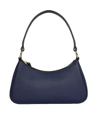 Hyer Goods Luxe Mini Shoulder Bag In Navy Blue