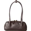 Hyer Goods Mini La Strada Leather East West Bag In Brown