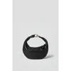 Hyer Goods Mini Leather Convertible Hobo Crescent Ring Bag In Black