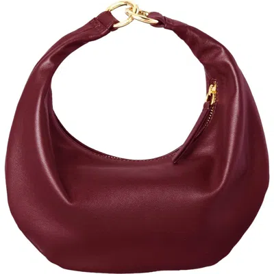 Hyer Goods Mini Leather Convertible Hobo Crescent Ring Bag In Pattern