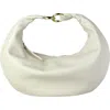 Hyer Goods Small Leather Convertible Hobo Crescent Ring Bag