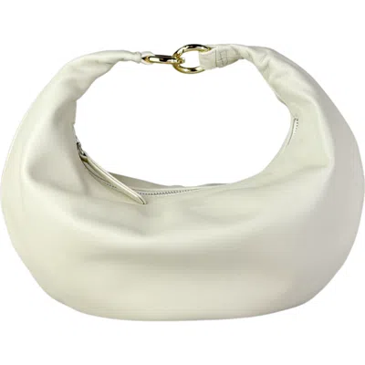 Hyer Goods Small Leather Convertible Hobo Crescent Ring Bag