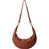 Hyer Goods Leather Convertible Hobo Crescent Ring Bag In Brown