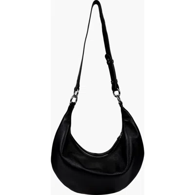 Hyer Goods Small Leather Convertible Hobo Crescent Ring Bag In Multi