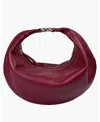Hyer Goods The Piccola Ring Bag In Dark Cherry Red