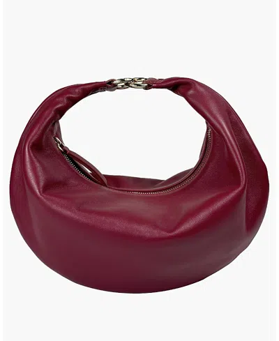 Hyer Goods The Piccola Ring Bag In Dark Cherry Red
