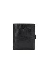 Hyer Goods Upcycled Leather Passport Wallet With Zipper Coin Pocket In Cognac Check