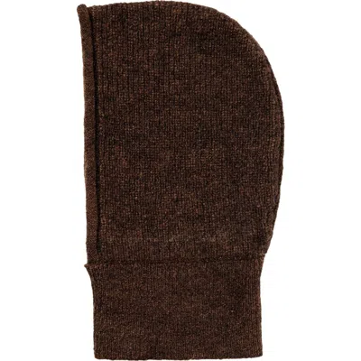 Hyer Goods Upcycled Alpaca Wool Balaclava In Brown