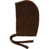 Hyer Goods Upcycled Alpaca Wool Tie Balabonnet In Brown