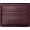 Hyer Goods Upcycled Italian Leather Certo Card Wallet In Burgundy