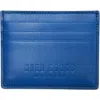 Hyer Goods Upcycled Italian Leather Certo Card Wallet In Electric Blue