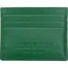 Hyer Goods Upcycled Italian Leather Certo Card Wallet In Green