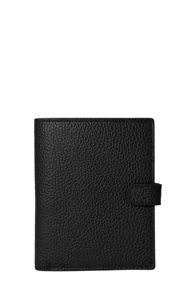 Hyer Goods Upcycled Italian Leather Passport Wallet In Brown