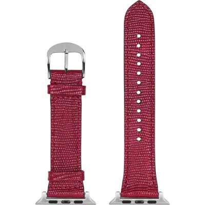 Hyer Goods Upcycled Leather Apple Watch Band In Multi