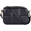 Hyer Goods Upcycled Leather Quilted Camera Bag In Midnight Quilt