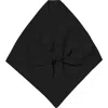 Hyer Goods Upcycled Merino Wool Head Scarf In Black