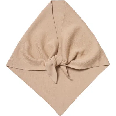 Hyer Goods Upcycled Merino Wool Head Scarf In Camel