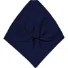 Hyer Goods Upcycled Merino Wool Head Scarf In Dark Navy