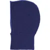 Hyer Goods Upcycled Merino Wool Ribbed Balaclava In Cobalt Blue
