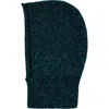 Hyer Goods Upcycled Merino Wool Ribbed Balaclava In Green