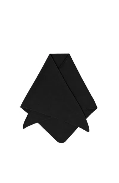 Hyer Goods Wool Triangle Bandana Scarf In Black
