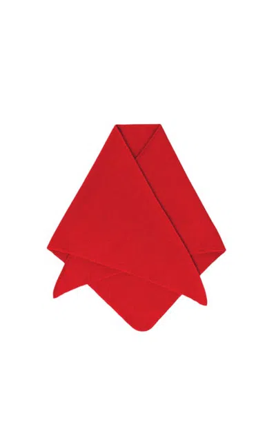 Hyer Goods Wool Triangle Bandana Scarf In Red