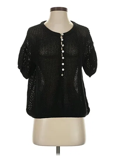 Pre-owned Hyfve 3/4 Sleeve Blouse In Black