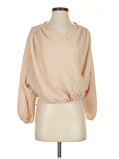 Pre-owned Hyfve 3/4 Sleeve Blouse In Brown