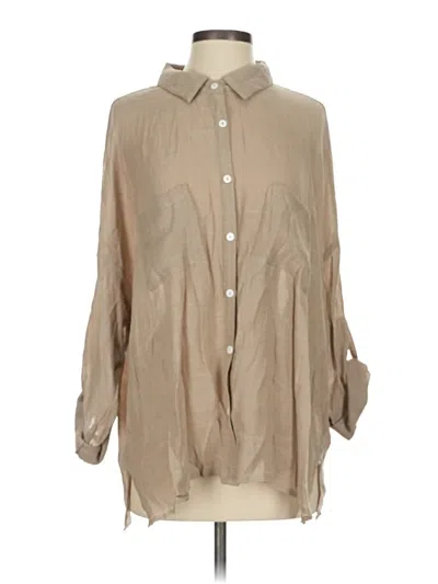 Pre-owned Hyfve 3/4 Sleeve Blouse In Brown