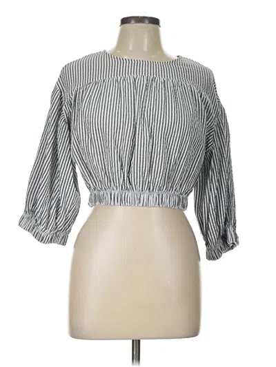 Pre-owned Hyfve 3/4 Sleeve Blouse In Gray