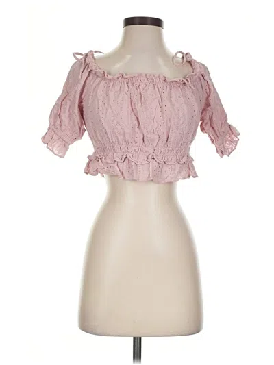 Pre-owned Hyfve 3/4 Sleeve Blouse In Pink