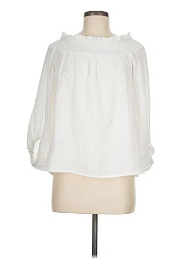 Pre-owned Hyfve 3/4 Sleeve Blouse In White