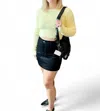Hyfve Awaiting Fall Corduroy High-waisted Mini Skirt In Black In Black
