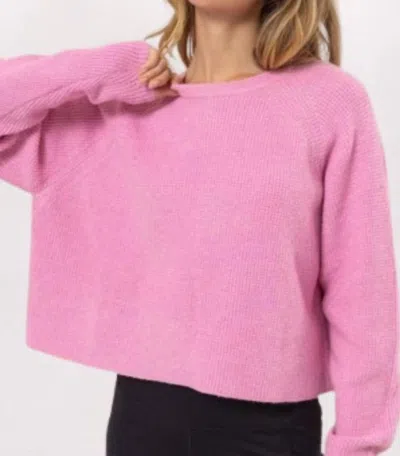 Hyfve Basic Crewneck Sweater In Rose Pink