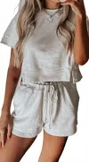 Hyfve Basics Kinley Set In Alpaca In Gray