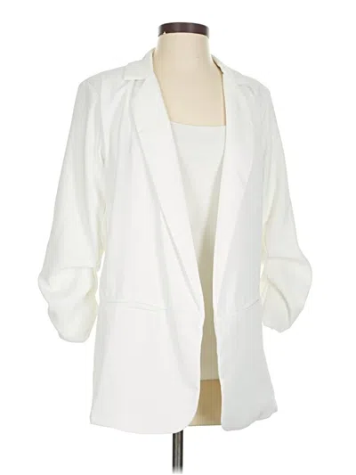 Pre-owned Hyfve Blazer Jacket In White