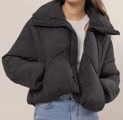 Hyfve Bundle Up Puffer Jacket In Black