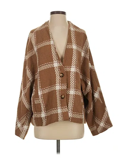 Pre-owned Hyfve Cardigan Sweater In Brown