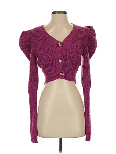 Pre-owned Hyfve Cardigan Sweater In Purple
