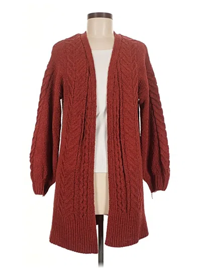 Pre-owned Hyfve Cardigan Sweater In Red