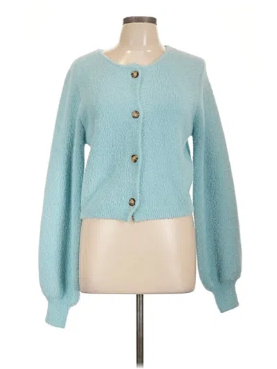 Pre-owned Hyfve Cardigan Sweater In Teal