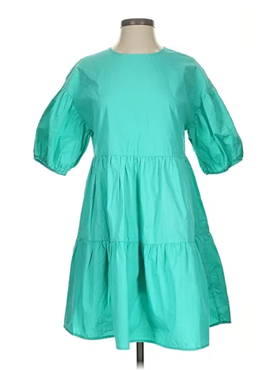 Pre-owned Hyfve Casual Dress In Blue