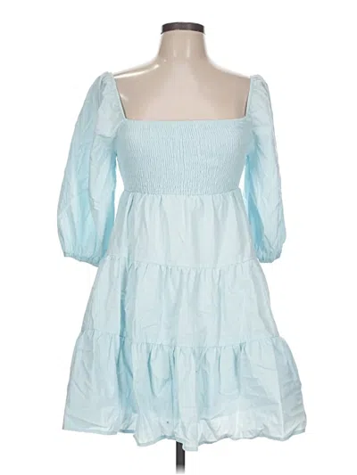 Pre-owned Hyfve Casual Dress In Blue