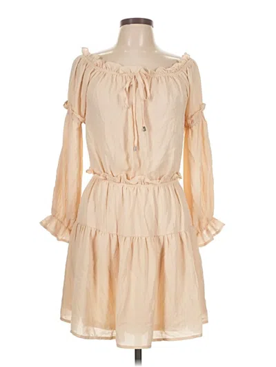 Pre-owned Hyfve Casual Dress In Brown