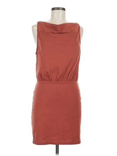 Pre-owned Hyfve Casual Dress In Brown