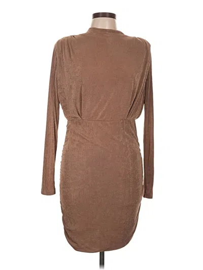 Pre-owned Hyfve Casual Dress In Brown