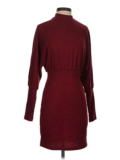 Pre-owned Hyfve Casual Dress In Burgundy