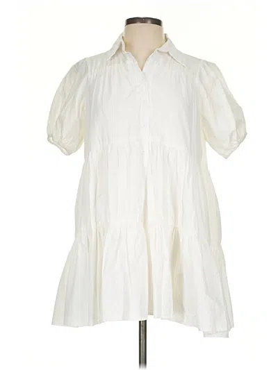Pre-owned Hyfve Casual Dress In Ivory
